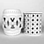 Elegant Ceramic Garden Stools 3D model small image 2