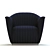 Luxurious KOKET Mia Chair - Stylish Comfort 3D model small image 2