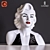 Elegant Marilyn Monroe Porcelain Sculpture 3D model small image 1