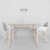 Modern Scandinavian Furniture Set 3D model small image 1