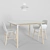 Modern Scandinavian Furniture Set 3D model small image 2