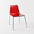 Stosa Luce: Modern Metal Kitchen Chair 3D model small image 1