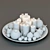 Glowing Elegance: Decorative Candle Set 3D model small image 2