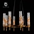 Bamboo Gold Pendant Lighting 3D model small image 1