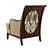 Heckman Lodi 3665: Stylish and Spacious Armchair 3D model small image 2