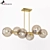 Elegant Bolillas Chandelier 3D model small image 1