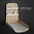 Nathi Wall Changing Table 3D model small image 1