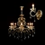 Elegant Maytoni Chandelier Set 3D model small image 1