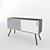 Modern Danish Sideboard Chest 3D model small image 2