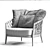 Elegant B&B Italia ERICA Armchair 3D model small image 3