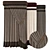 "Trio Shades: Chic and Versatile"
"Colorful Curtain Trio: Enhance Your Space"
"Stylish Trio Curt 3D model small image 1