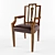 Elegant Lines Accent Chair 3D model small image 1