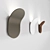 Sleek Aplik Wall Lamp 3D model small image 2