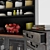 Industrial Loft Rustic Iron Kitchen Decor Set 3D model small image 2