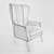 Modern Comfort: KARE VEGAS Chair 3D model small image 2