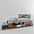 Lola Glamour Composition: Bed, Desk, Shelf 3D model small image 2