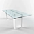 MILES Rectangular Glass Table 3D model small image 3