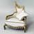 Elegant Jumbo Classic Chair 3D model small image 1