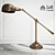 Vintage Metal Table Lamp 3D model small image 1