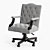 Eichholtz Desk Chair Burchell: Stylish and Functional 3D model small image 1