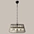 Cremasco Art 2090 Glass Chandelier 3D model small image 2