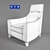 Rebecca High-Back Armchair by CTS Salotti 3D model small image 3