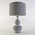 Sophisticated Gourd Table Lamp - Dark Blue 3D model small image 2