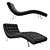 Elegant Leather Bench Sofa 3D model small image 1