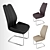 Sleek "Race" Dining Chair: Imported Elegance 3D model small image 1