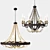 Savoy House Mallory 6-Light Fossil Stone Chandelier 3D model small image 3