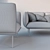 Nakki Furniture Set with Skirt Tables & Decor 3D model small image 3