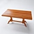 Natural Wood Table: Corona Render - 3dsMax 2013+, fbx, obj 3D model small image 1