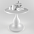 Royal Decor Set: Books, Table, and Crown 3D model small image 3