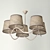 Senso Brown 5-Light Chandelier: Elegant Illumination for Any Space 3D model small image 1