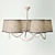 Senso Brown 5-Light Chandelier: Elegant Illumination for Any Space 3D model small image 3