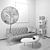 Modern Design Furniture Collection 3D model small image 3