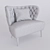Fado-inspired Armchair 3D model small image 3
