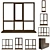 Premium Aluminium Windows: Versatile, Customizable, Durable 3D model small image 1