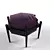 Polygon Chair and Pouf Set 3D model small image 3