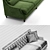 Elegant Baker Tufted Sofa & Chair 3D model small image 3