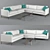 Genesis Sectional Sofa: Modern Comfort for Any Living Space 3D model small image 1