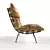 Modern Rib Armchair 3D model small image 3