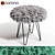 Curly Hairpin 18 Stool: Stylish Geometric Design 3D model small image 1