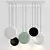 Acrylic Stone LED Suspension 3D model small image 1