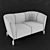 Unital Nicca Sofa: Modern Style, 1450x860x800 3D model small image 2