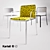 Kartell Audrey Chairs: Modern Polygonal Design 3D model small image 1