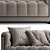 Paris Loveseat: Elegant and Functional 3D model small image 2