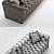 Paris Loveseat: Elegant and Functional 3D model small image 3