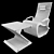 Sleek Rocking Armchair 3D model small image 3