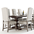 Pottery Barn Banks and Ashton: Stylish Dining Set 3D model small image 3